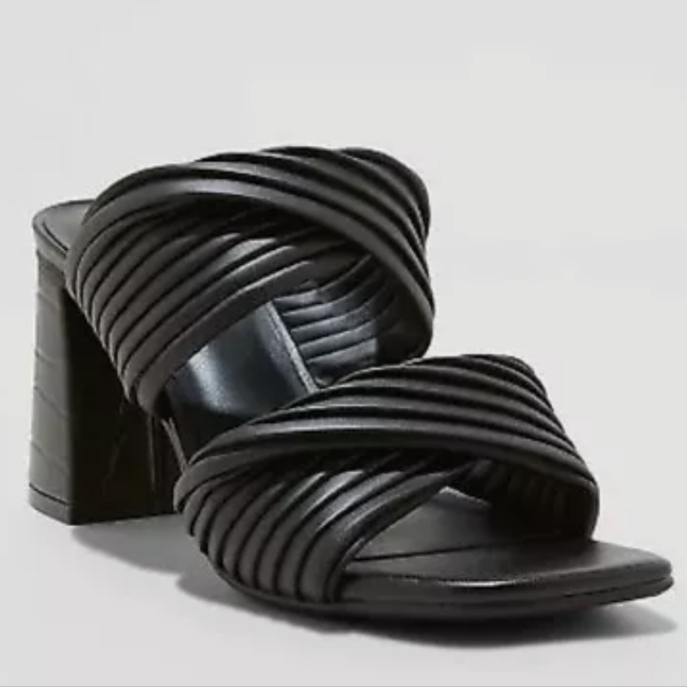 NWT "A New Day" Jessa Mule Heels Shoes Black